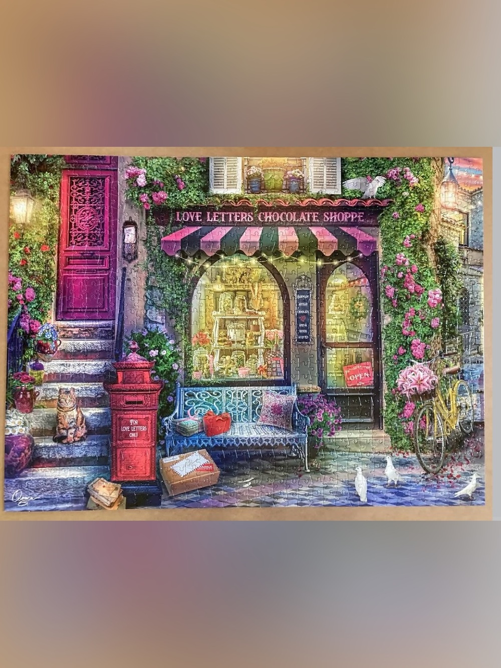 Aimee Stewart Love Letters Chocolate Shoppe 1000-Piece Puzzle - Picture 3 of 4